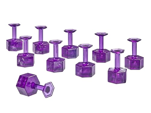Image of Black Plague Dent Reaper Dead Center 10 mm Purple Hex Tabs (10 Tabs)