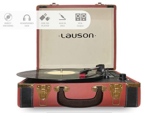 Lauson CL605 Platine Vinyle Bluetooth | Valise Reproducteur Vinyle Portable | Tourne-Disque Trois Vitesse 33/45/78 avec… - Les Beatles, Paul McCartney, John Lennon, RIngo Starr, George Harrison Lauson CL605 Platine Vinyle Bluetooth | Valise Reproducteur Vinyle Portable | Tourne-Disque Trois Vitesse 33/45/78 avec… – Image 5