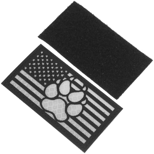 MOTHNUR ペットハーネスパッチ おしゃれ刺繍入りナイロン製 犬用ベスト用アップリケ 中大型犬対応 耐久性と着脱簡単で散歩やアウトドアに