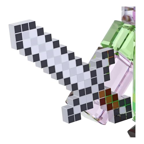 Swarovski Minecraft Alex, Soggetto Decorativo Con 426 Sfaccettature Di Cristalli Raffigurante Il Personaggio Di Alex Di Minecraft, Oggetto Da Collezionare, 8,8 X 6,6 X 4,3 Cm - 4