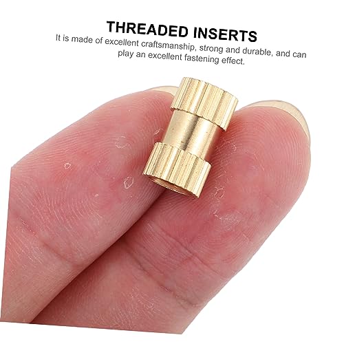 Mobestech 20Pcs Porca De Inserção Roscada Parafuso Serrilhado De Cobre