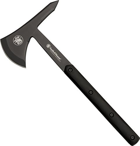 Smith & Wesson Extraction and Evasion SW671 15.9in Full Tang Tomahawk with a 3.9in Steel Blade and TPE Handle for Outdoor, Tactical, Survival and EDC