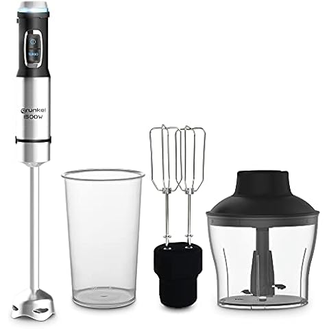 Grunkel - Batidora de mano 1500W con accesorios Cover