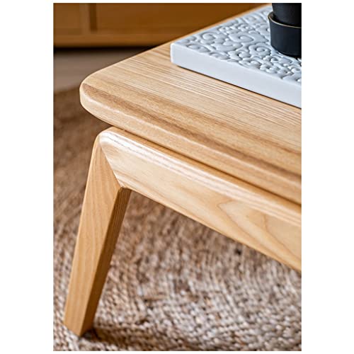 Table basse bois zen petite table d'appoint salon baie vitrée - 7