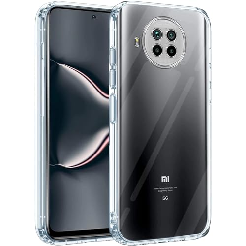 Image of Jkobi Back Cover for Xiaomi Mi Redmi Note 9 Pro 5G (Silicone Clear Case with Camera Protection | Soft and Flexible | Transparent)