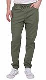 Unionbay Men's Stretch Twill Jogger Casual Relaxed Fit Pant (Military, Medium)