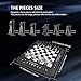Electronic Chess Set, Computer Chess Game, Smart Chess Board, Chess Set Board Game, Electronic Chess Game, LEDs, Built-in Battery, Great Partner for Play and Practice.