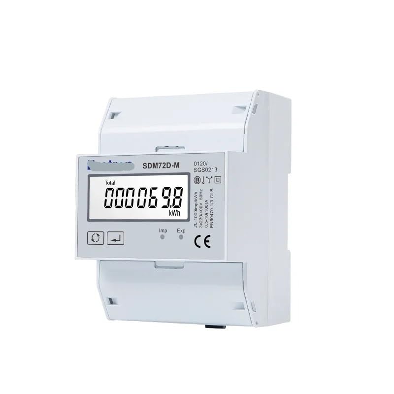 SDM72D-M MID 220/230V 10(100) A, 3 Phase 4 Wire, Din Rail Energy Meter, Electrical Instruments Energy Meter