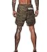 Ducomi Short de Compression 2 en 1 pour Homme avec Crochet à Serviette - Bas de Yoga Extensible - Short de Modelage du Corps - Gym Exercice Jogging Running Collants - Camoflague Blanc - L