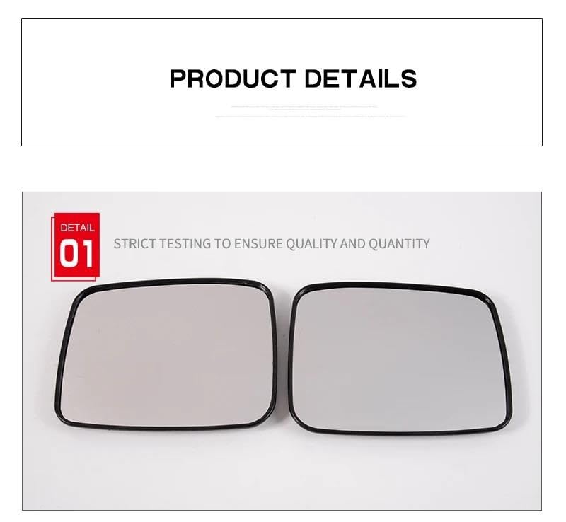 Verre de rétroviseur pour Nissan X-Trail 2001-2007 chauffant gauche et droit - 5