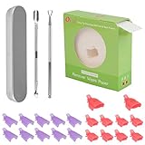 【Hochwertige Materialien】 - 20 Stück Nagel Klammer sind aus hochwertigem ABS Kunststoff hergestellt, Nagel Wattepads aus Baumwolle und Vlies, Nagelhautschäler und -schieber aus Edelstahl, langlebig, ungiftig, geruchsfrei und strapazierfähig, zum Entfernen von Nagellack UV Gel Polish.