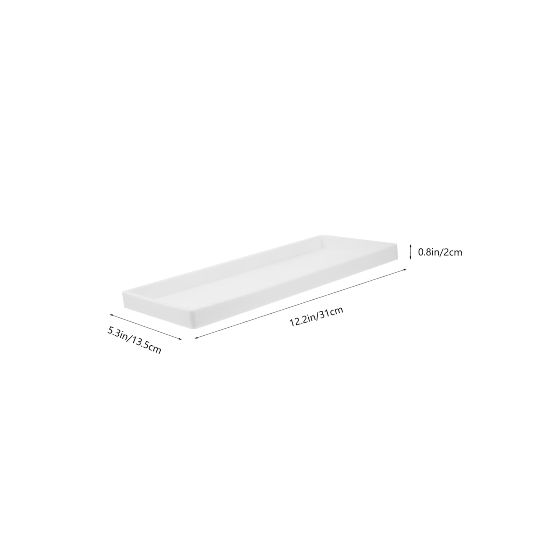 Vassoio di Raccolta in Silicone Bianco Rettangolare Grande