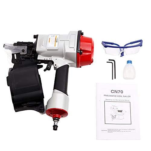 Hiwowsport NAIL GUN-XL Gun 1-3/4 Inch To 2-3/4 Inch Pneumatic Roofing Nailer,15° Coil Nailer thumb #7