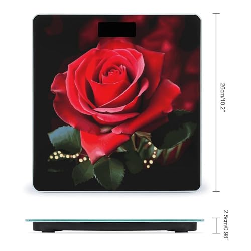 Báscula digital de baño precisa con plataforma de vidrio templado miniatura 2