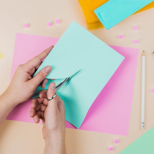 PLAY-CUT Fotokarton A4 Set Elfenbein (300g/m2) | 20 Bogen Din A4 Foto Karton Bunt | Dickes Foto Papier | Premium Druckerpapier Dicke Stärke | Karton zum Basteln Drucken