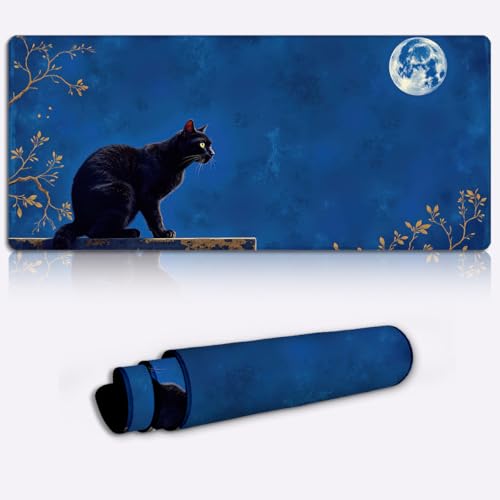 Tapis de souris grand format 4mm d'épaisseur avec base en caoutchouc antidérapante