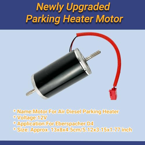 Image of 12V 5KW Parking Heater Motor, Diesel Parking Heater Electric Blower Motor Fit for Caranvan RV Truck Boats, Fit for Eberspacher Webasto Diesel Heater, Replace 252113992000