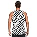 JHKKU Men's Tank Tops Zebra Print Stripes Athletic Gym Beach Running Workout Cool Design Graphic Sleeveless Shirts S