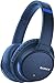 Sony Noise Cancelling Headphones WHCH700N: Wireless Bluetooth Over the Ear Headset with Mic for phone-call and Alexa voice control - Blue
