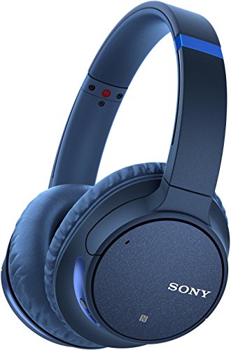 Sony WH-CH700N Wireless Noise Canceling Headphones (Blue) with Headphone Case and USB Bluetooth Adapter (3 Items)