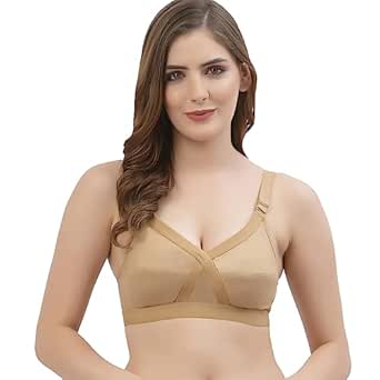 Buy Floret Women's Full Coverage Bra (Crossfit_Nude_32) at Amazon.in
