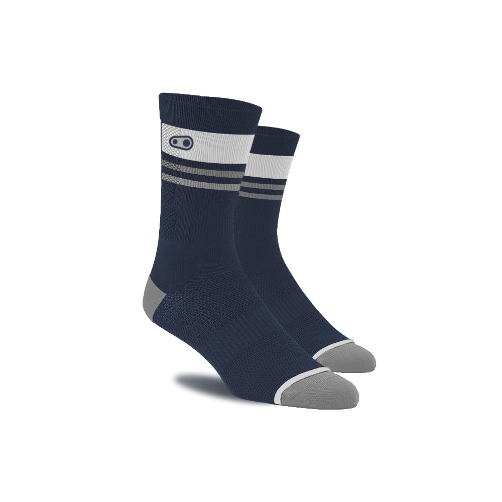 Crank Brothers Icon Trail MTB Socks Navy Blue/White S/M
