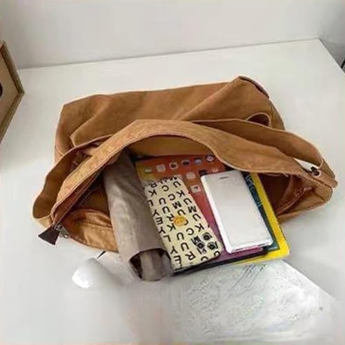 Bolso tote para mujer, bolso de hombro retro de lona, ligero y fashion, ideal para trabajo, viaje o gimnasio miniatura 5