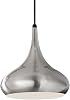 Feiss P1253BS Beso 1 Light Pendant, Brushed Steel by Feiss