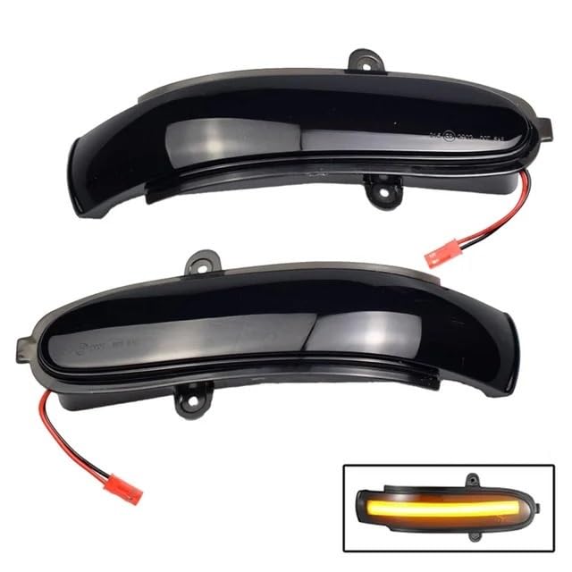 Intermitente dinámico para Benz Clase C W203 intermitentes secuenciales espejo lateral 2001-2007 3