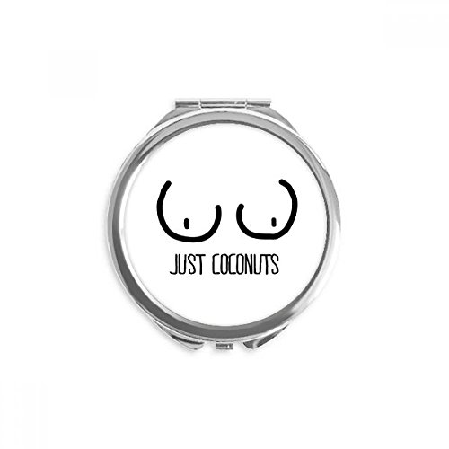 Miroir rond maquillage de poche portable pour retouches express au bureau