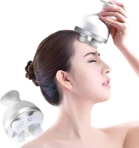 Massageador Elétrico de Couro Cabeludo com Quatro Silicone Macio ...