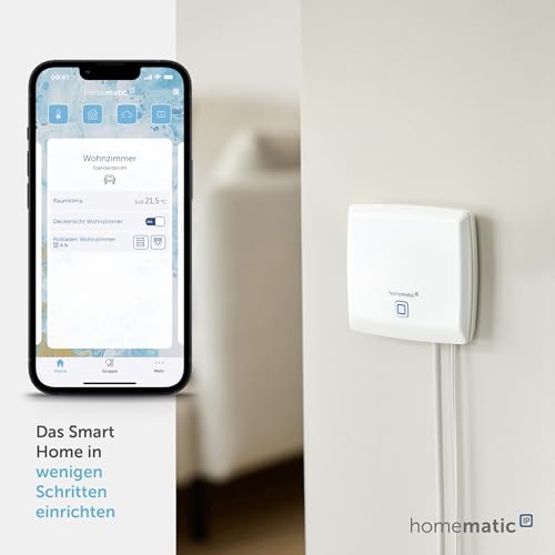 Foto von Homematic IP Access Point, Smart Home Gateway, Basisstation mit kostenloser App und Sprachsteuerung über Amazon Alexa und Google Home, 140887A0