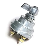 Grote 82-2103 - Master Battery Disconnect Switch - For Battery Circuit, 3/8 In. Stud, 12V, 180 Amps @ 6-36V Dc, silver