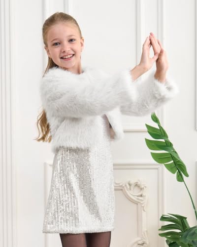 Image of BOLEROSE Girls Faux Fur Bolero Jacket