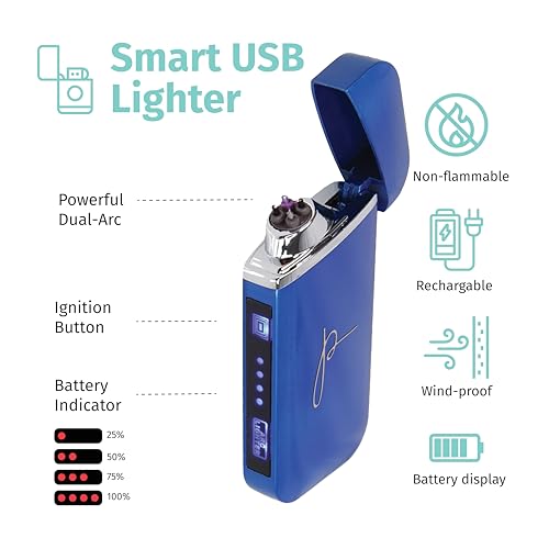 Encendedor Eléctrico Recargable USB Negro miniatura 5