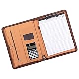 Fabriqué à partir de cuir synthétique avec un mécanisme de clip en métal renforcé, cet organiseur de fichiers de conférence peut contenir des documents jusqu'à 5 cm d'épaisseur et comprend 3 emplacements pour cartes, un porte-stylo élastique et une poche intérieure zippée pour un accès organisé