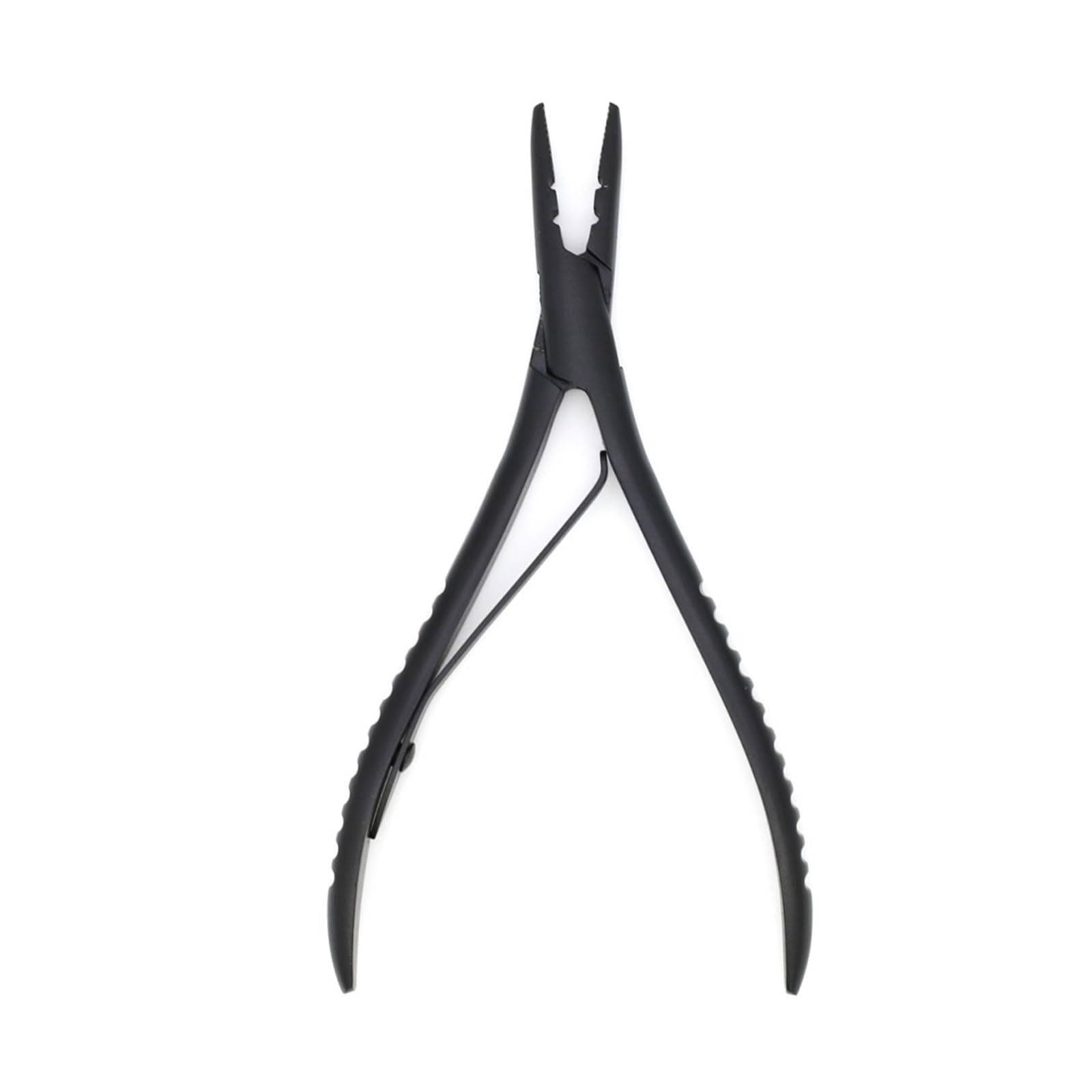 Jbjygsg Black Professional Hair Extension Pliers Stainless Steel Hair Extension Tools Multi Functional Pliers(Black)