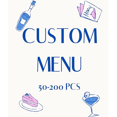 Custom Menus for Restaurants, Flat,Bi-Fold, Tri-Fold Menus, 8.5x11 in, 50-200 pcs, Upload Your Design (Tri-Fold Menus)