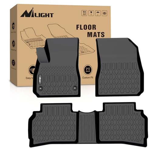 Nilight TPE Floor Mats for Chevy Malibu 2016 2017 2018 2019 2020 2021 2022 2023 2024 2025 All Weather Custom Fit Heavy Duty Floor Liners