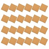 SHINEOFI 24 Selbstklebende Korkplatten 10cm X 2mm Quadratische Saugfähige Korkuntersetzer mit Kleberückseite für Selbstgemacht Möbelschutz und Wanddekoration