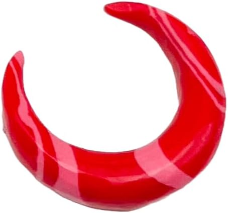 Red Malachite Stone Tribal Septum Crescent Pincher – Handmade Stone Body Piercing Jewelry