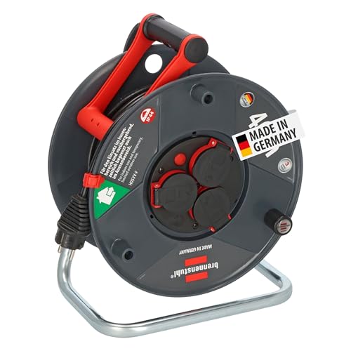 Brennenstuhl Garant V2 IP44 Kabeltrommel 40m outdoor (Made in Germany 3 Schutzkontakt-Steckdosen Spezialkunststoff)
