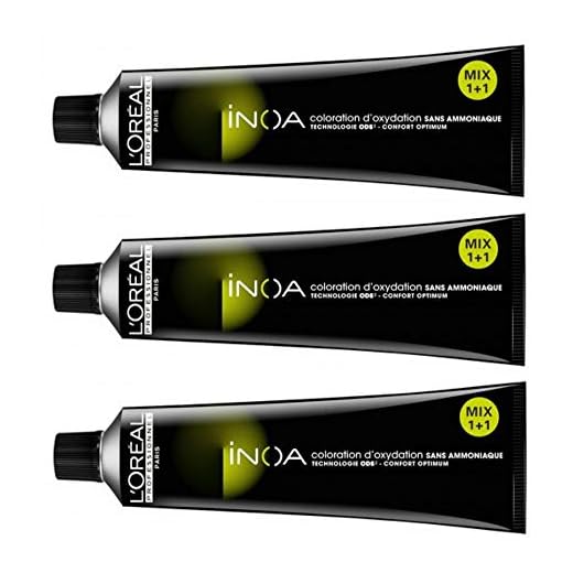 Loreal Inoa 5 Color Marrón 3 X 60 ml pelo Color Sin amoniaco LP coloration