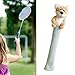 Badminton Racket Handle Cover, Plush Animal Doll Racket Grip, Knitting Grip Protector for Women Men, Badminton Accessories, Puppy