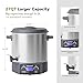MOOSUM 27 QT Electric Water Bath Canner, Digital LCD Display with Timer & Temp Control, Includes Canning Rack & Lid, Auto Keep-Warm & Overheat Protection, Stainless Steel