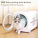 PawGalaxy Pet Dryer Box with LED 30 Million Negative Ions&Multi-Function, 360° Efficient Automatic and Quite Box for Cats, Dogs, Smart Touch Screen Temperature Control, Safe Design for Pet Hair Dryer