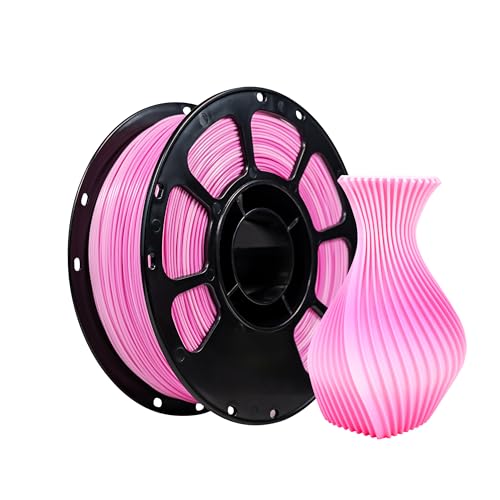 Image of iBOSS Fresh Dual Pink White 3D Printer PLA+ Filament 1.75 + /- 0.02mm, 2 in 1 Muticolor Filament PLA Plus Printing 3D Print Filament 1KG(2.2LBS) Spool for FDM 3D Printers（Pink White ）