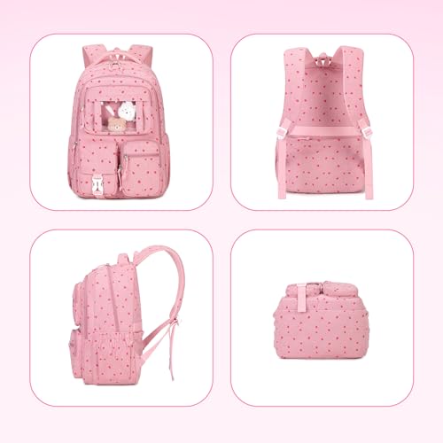Image of PIG PIG GIRL Kids Backpack for Girls School Bags for Middle School Students Book Bag for Elementary Primary School
