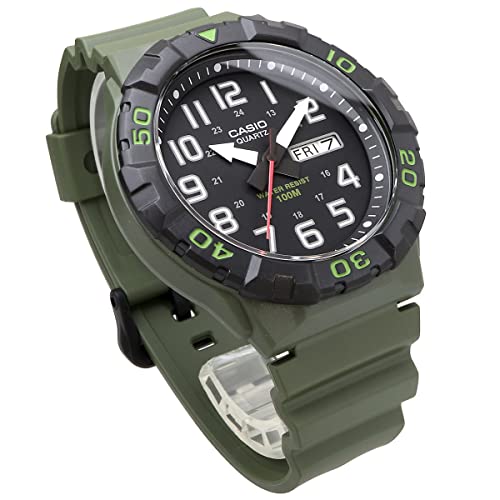 [CASIO] スタンダード STANDARD ビッグフェイス BIG FACE クオーツ 腕時計 MRW-210H-3AV メンズ ミリタリーグリーン 海外モデル [並行輸入品] 商品画像5