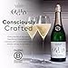 Thomson & Scott Noughty Sparkling Chardonnay, Alcohol Free Sparkling Champagne, Non Alcoholic Wine, Light Body, Medium Sweetness, Low Acidity, Organic, Low-Sugar, Halal, 0% ABV, 750ml Bottle, 1 Pack